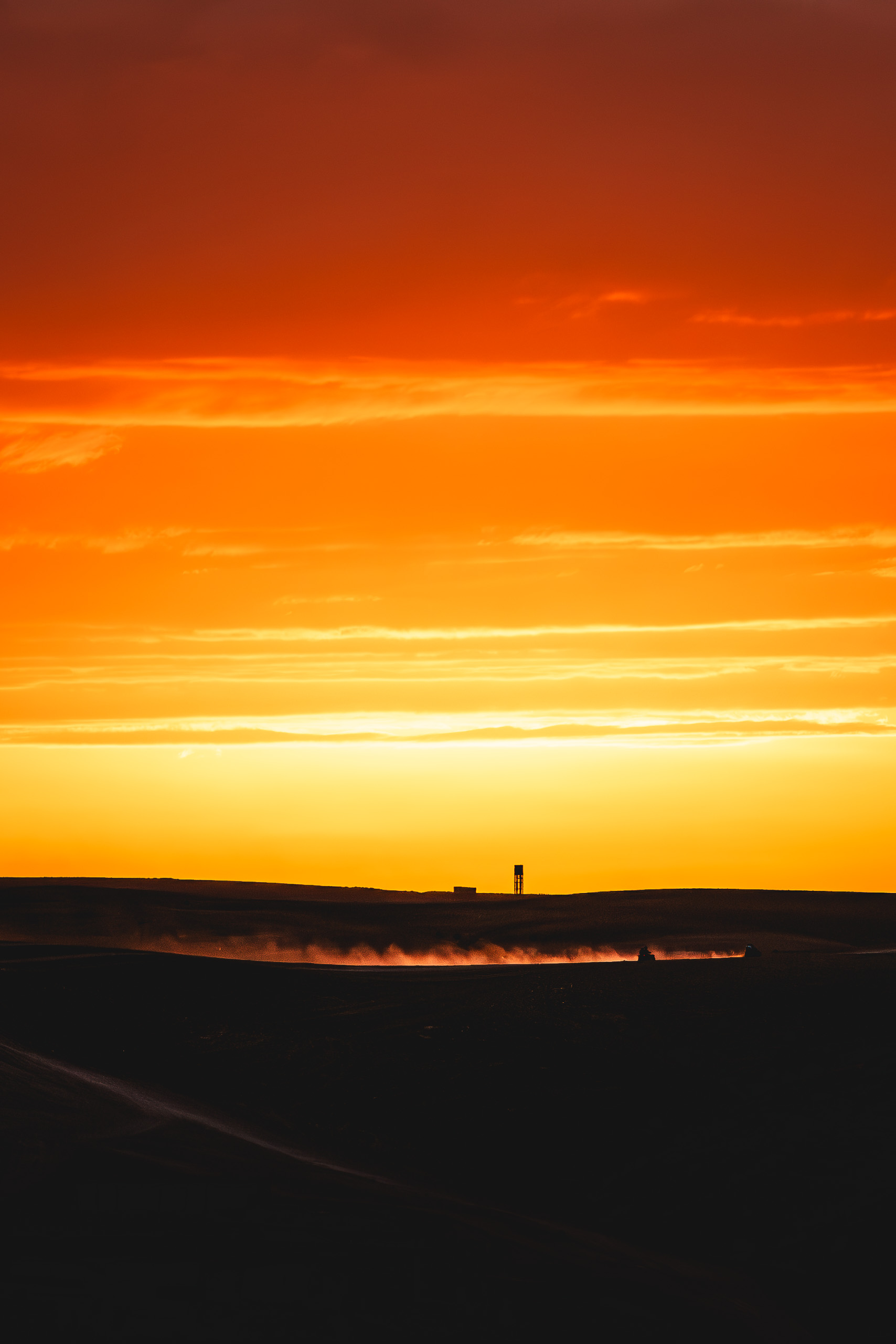 Coucher de soleil sur Agafay